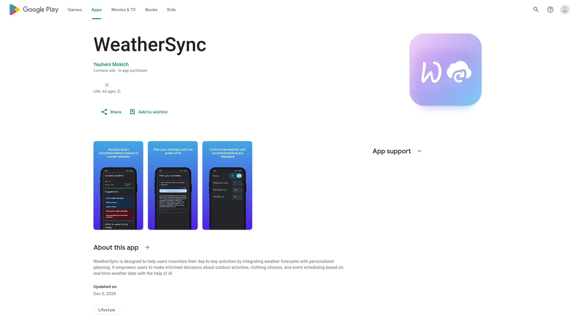 WeatherSync website preview