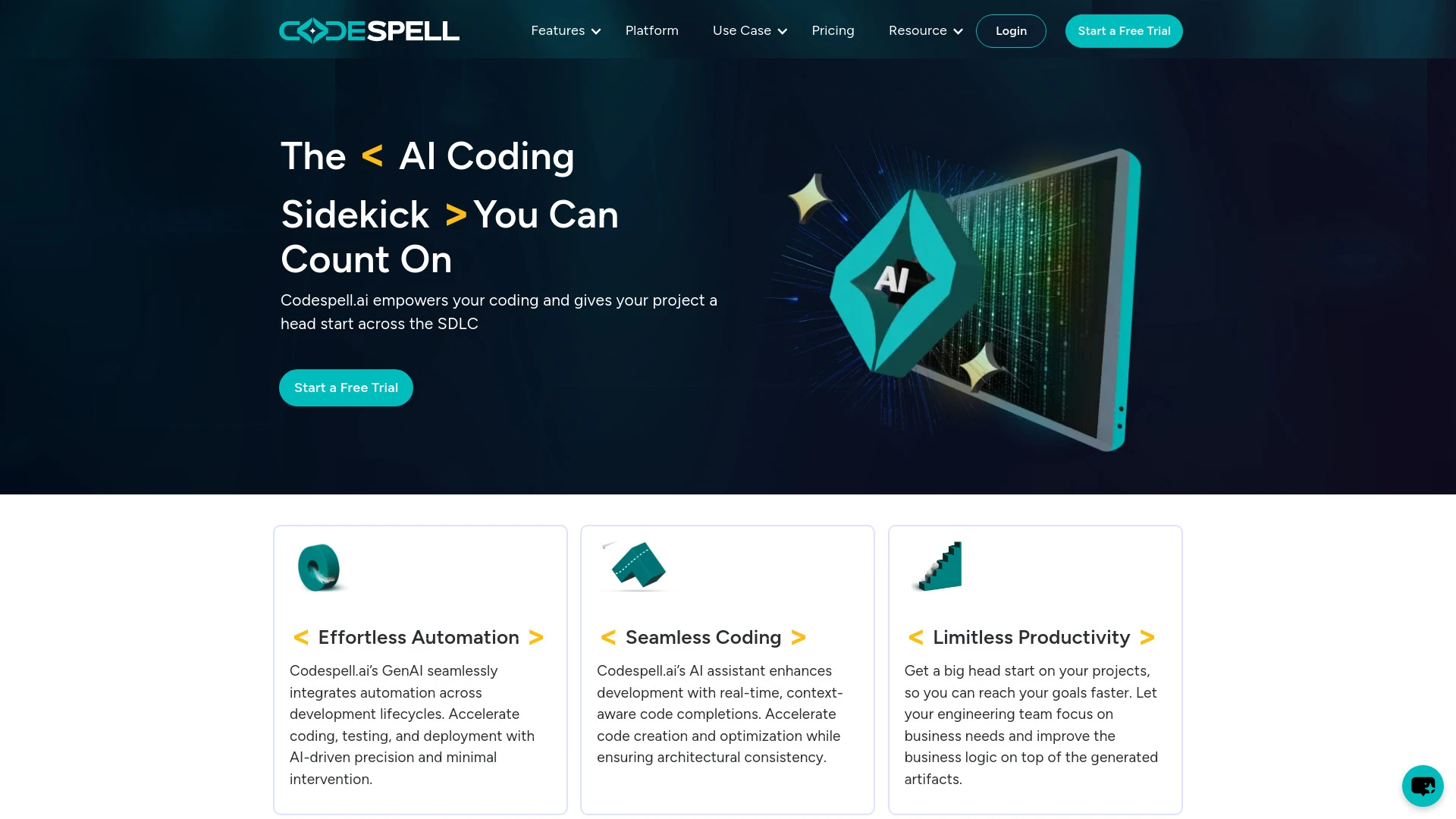 CodeSpell.ai website preview