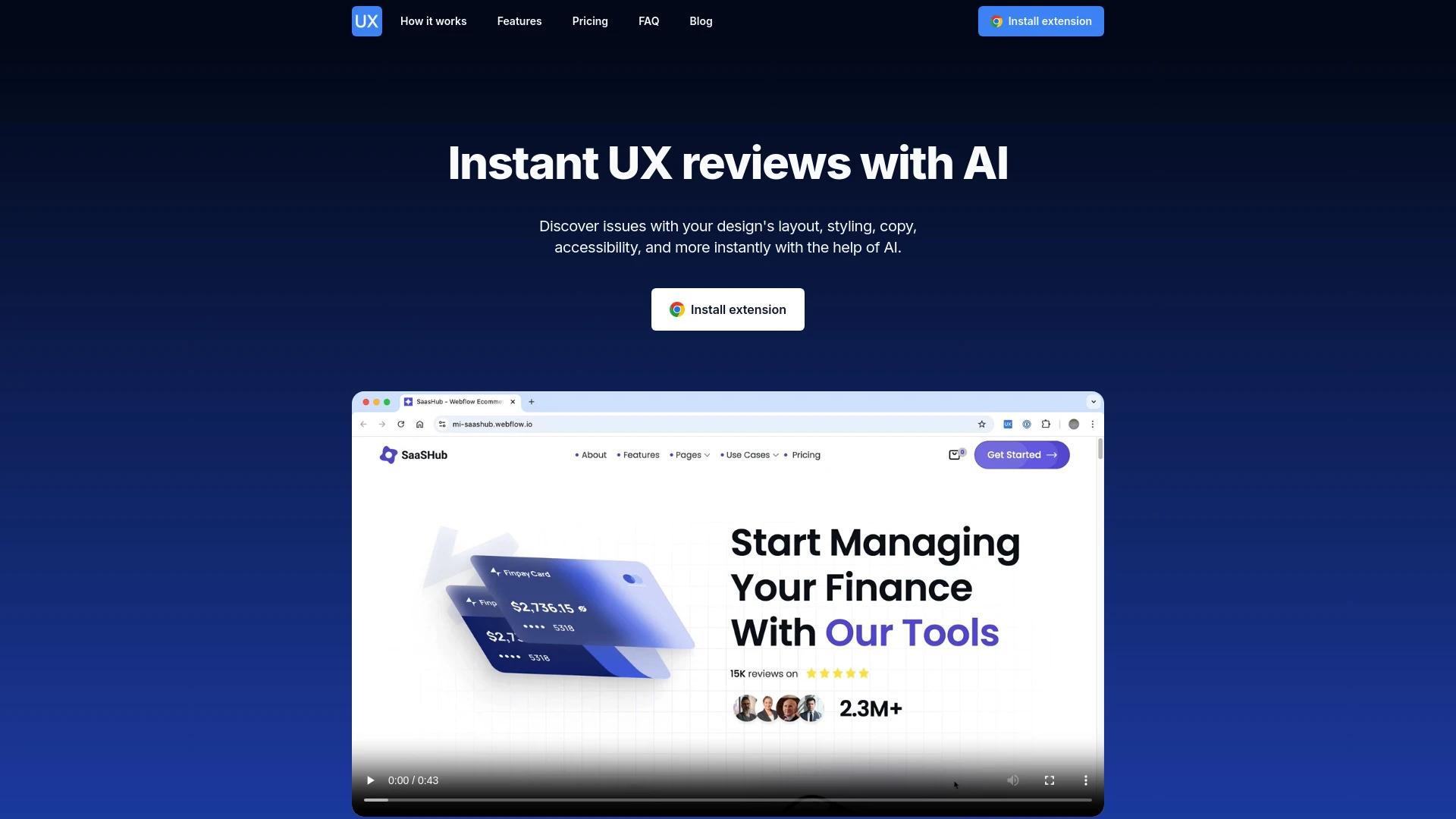 UX Eyer website preview