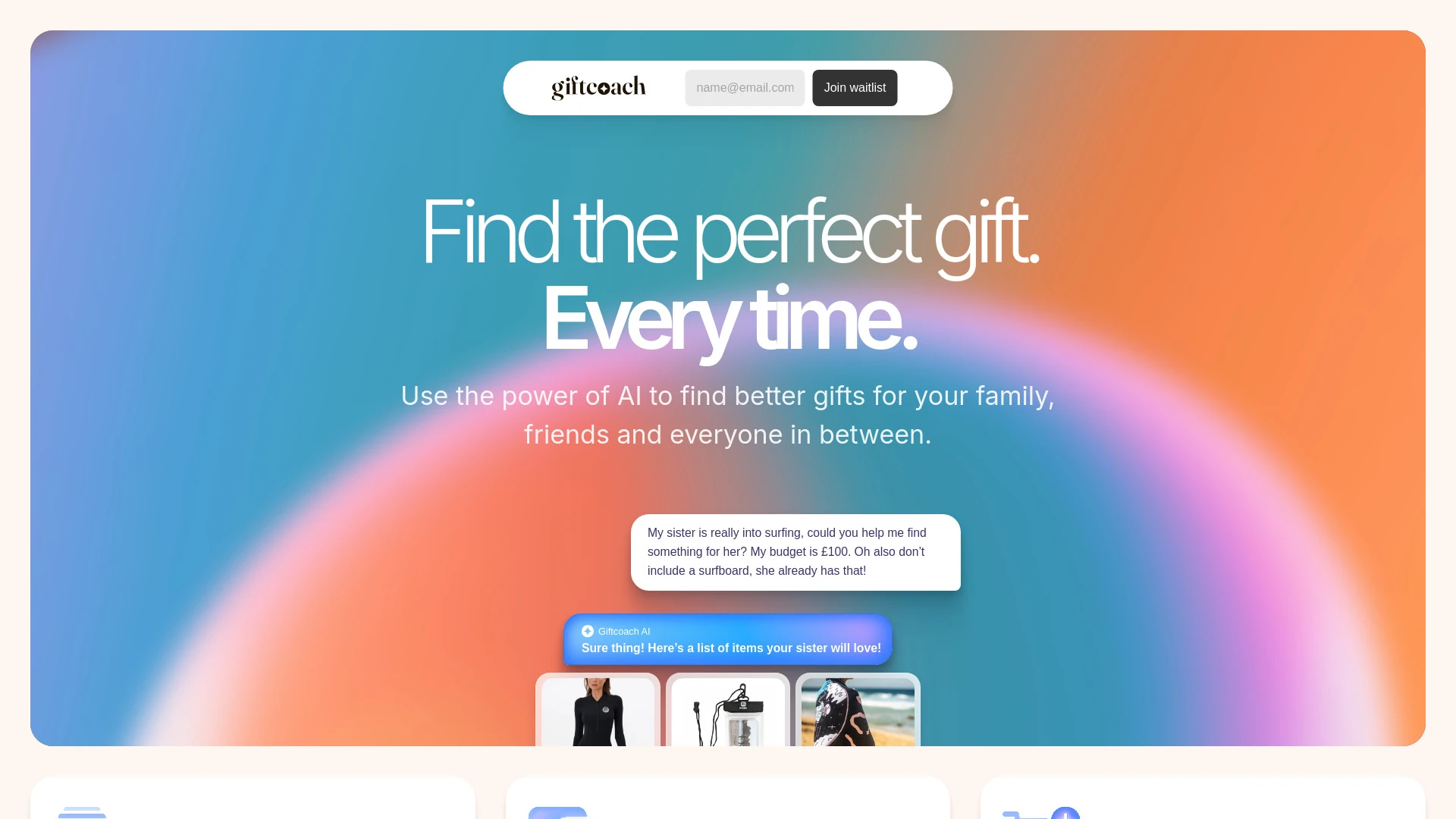 Giftcoach website preview