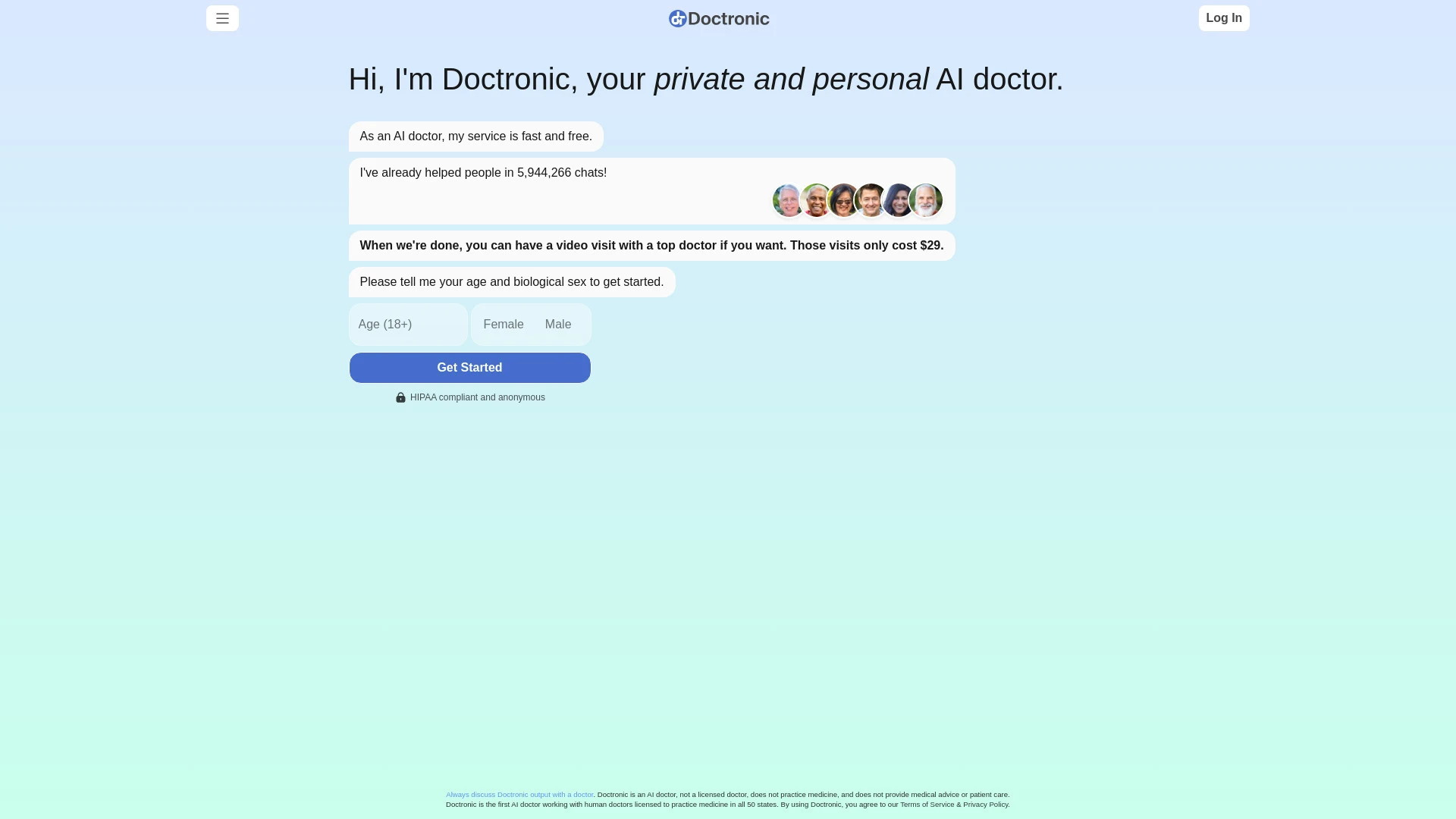 Doctronic website preview