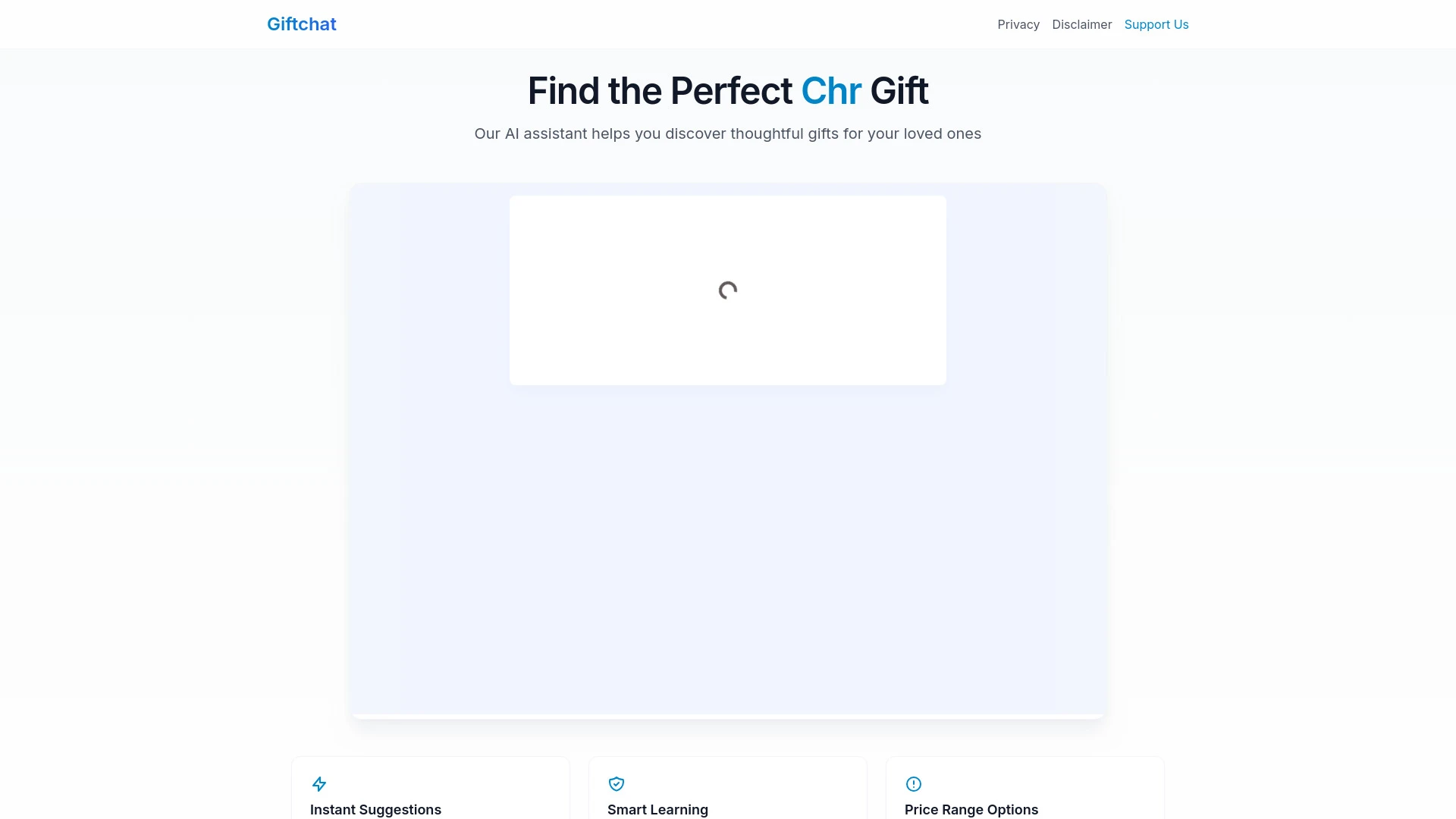 Giftchat.net website preview