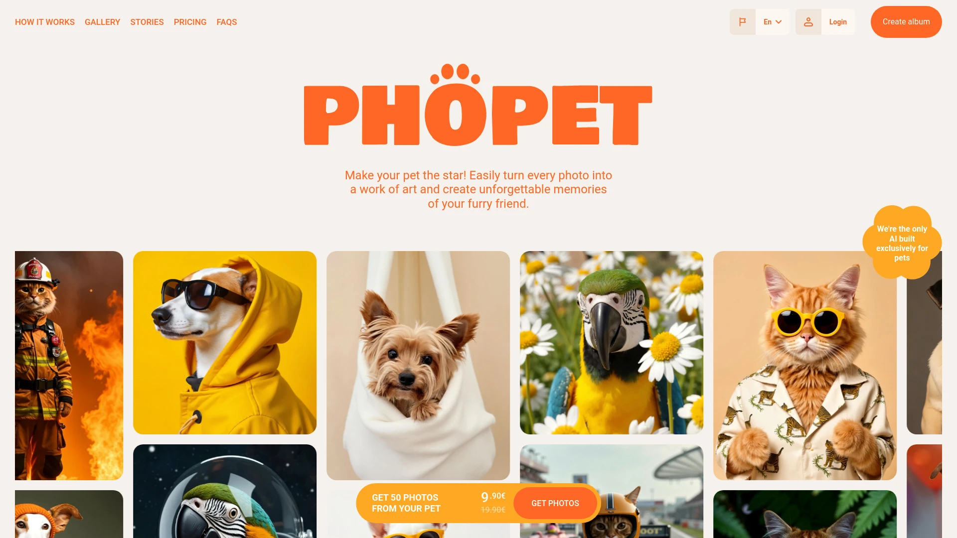 Phopet website preview