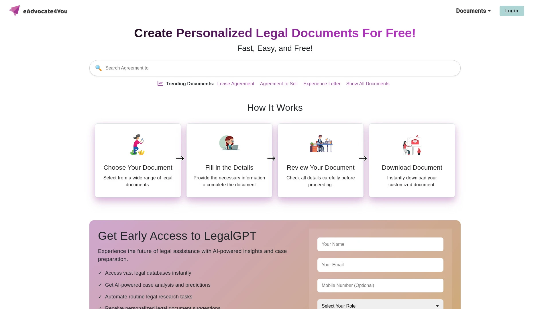 eAdvocate4You website preview