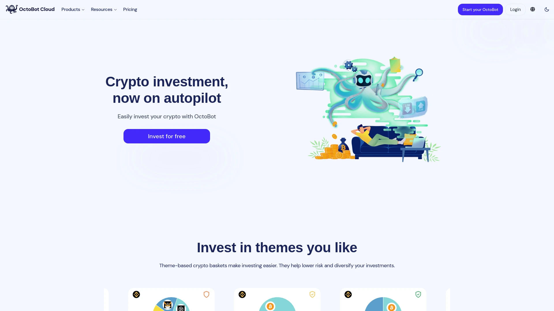 OctoBot website preview