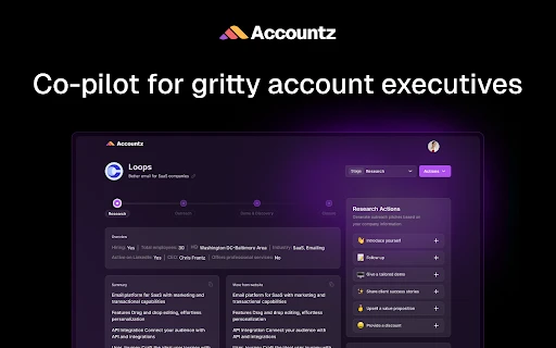 Accountz website preview