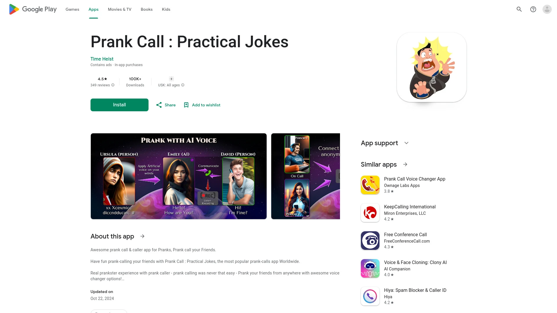 Prank Call: Practical Jokes website preview