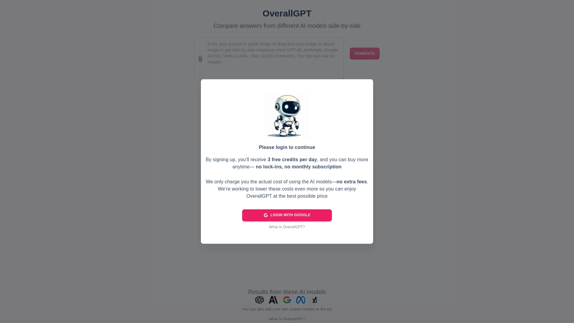 OverallGPT website preview