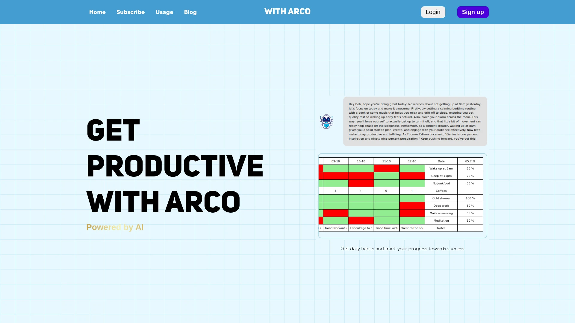 Arco website preview