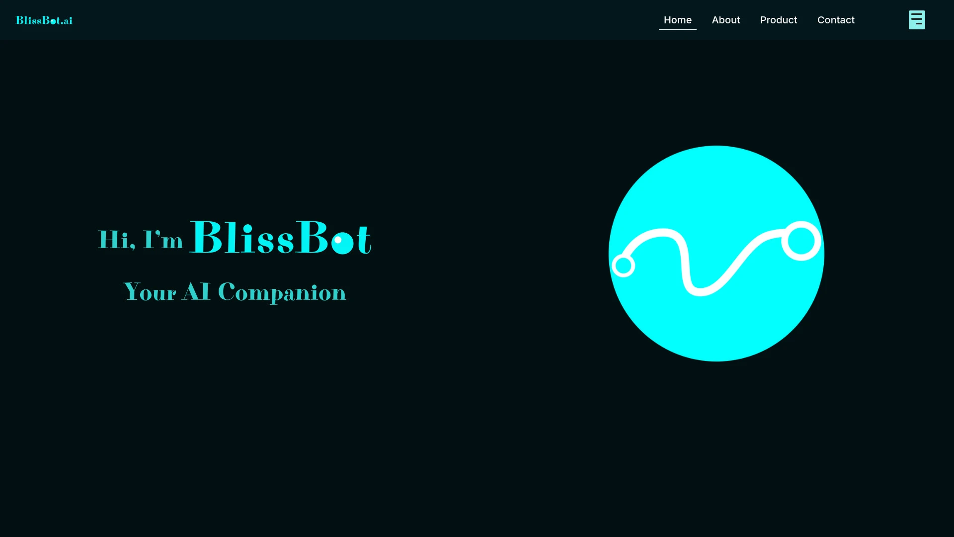 BlissBot website preview