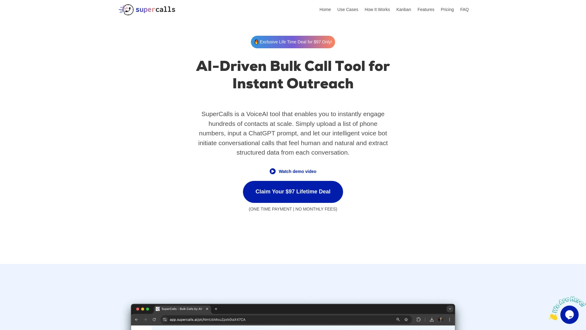 SuperCalls website preview