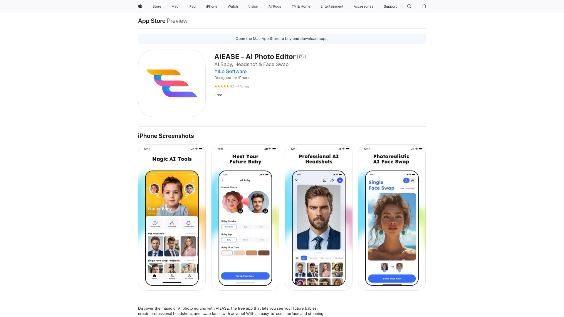 AIEASE website preview