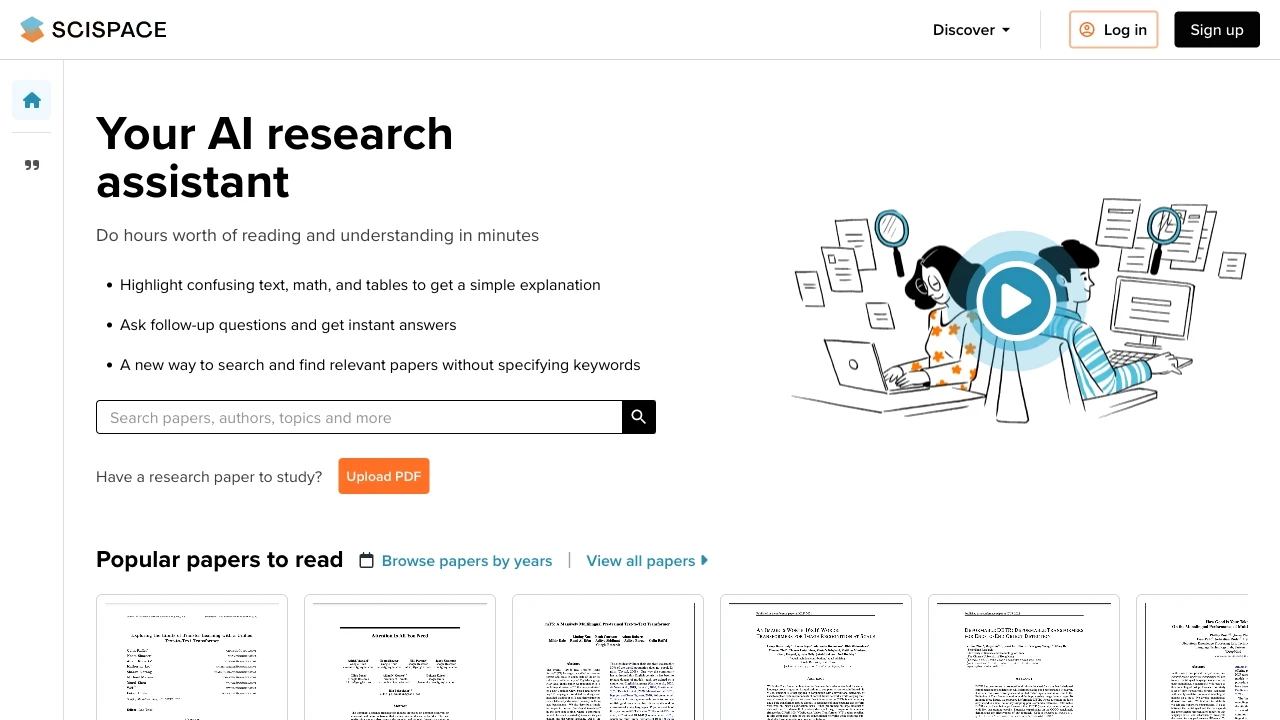 SciSpace website preview