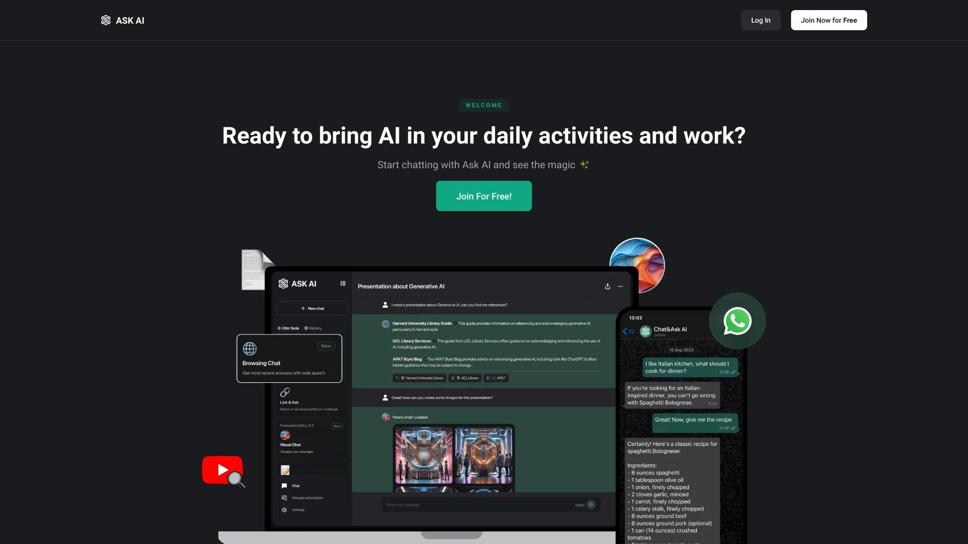 Ask AI - AI Powered Chat Bot Assistant website preview