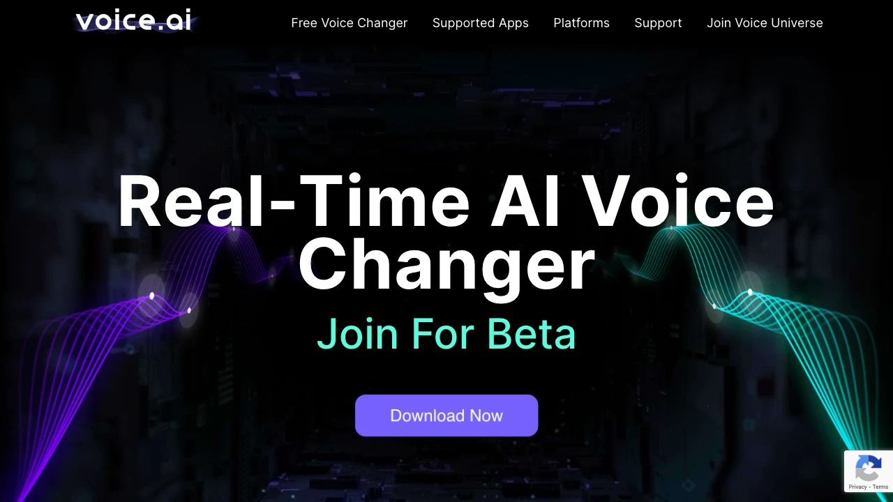 Voice.ai website preview