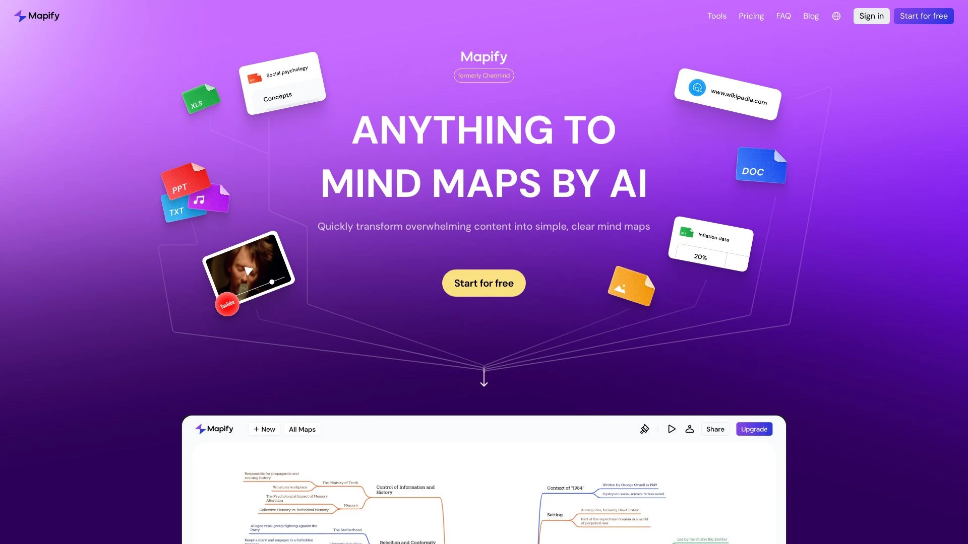 Mapify website preview