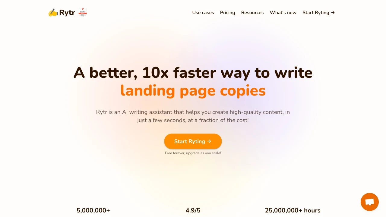 Rytr - Best AI Writer, Content Generator & Writing Assistant website preview