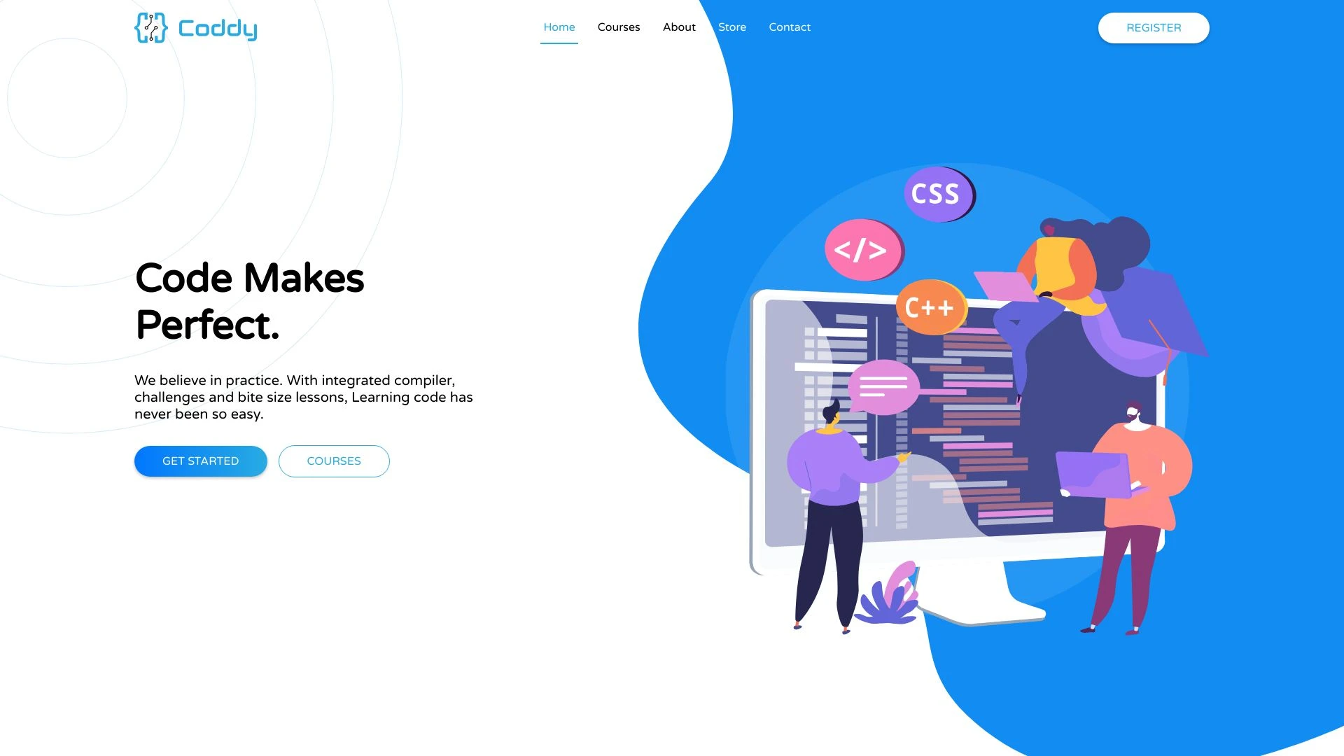 Coddy - Code Makes Perfect website preview