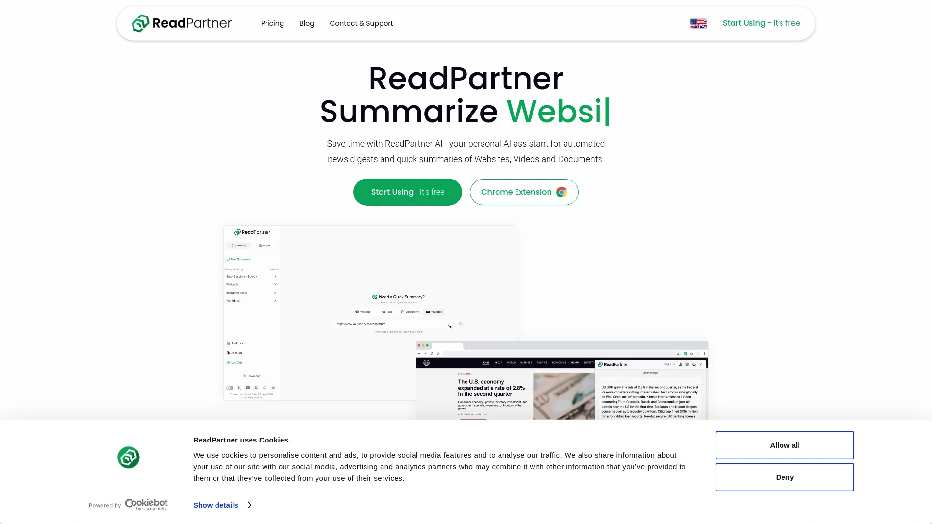 ReadPartner website preview