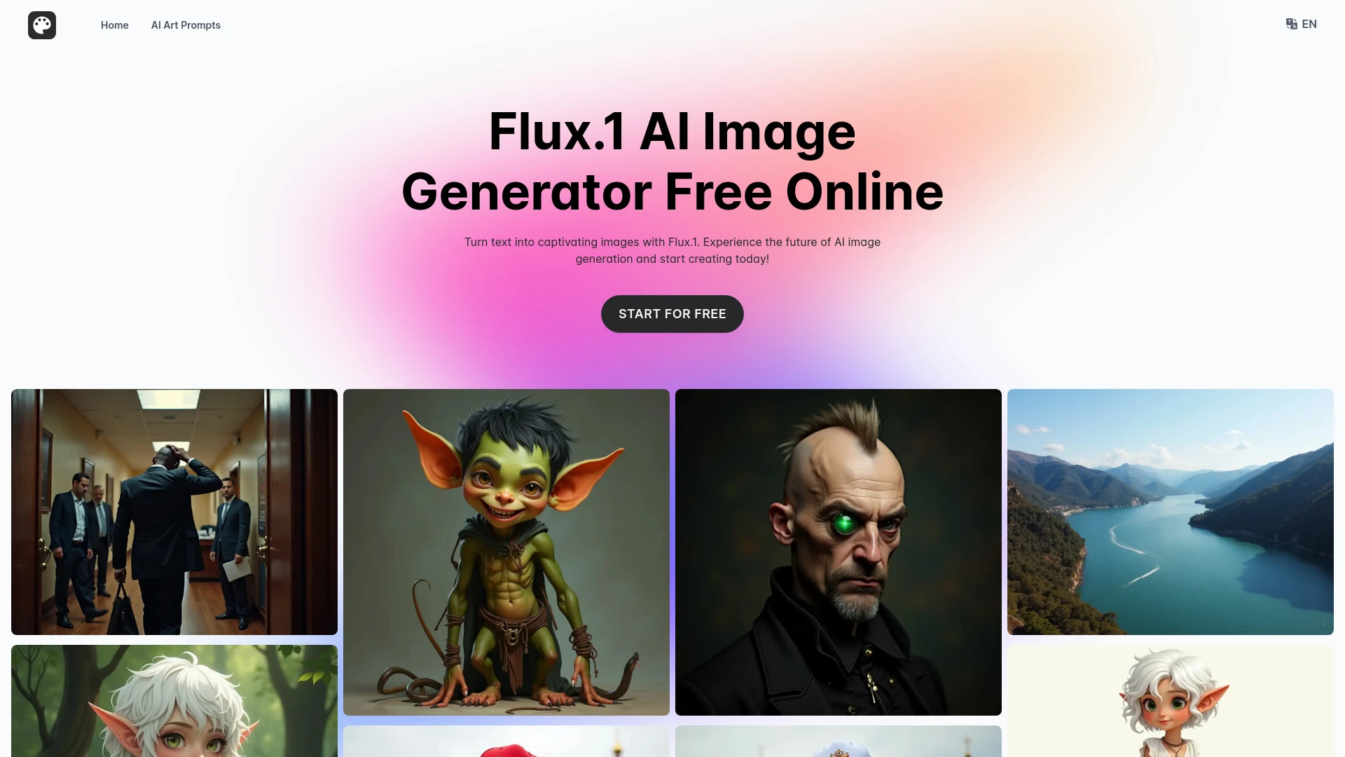 FluxAI.art website preview