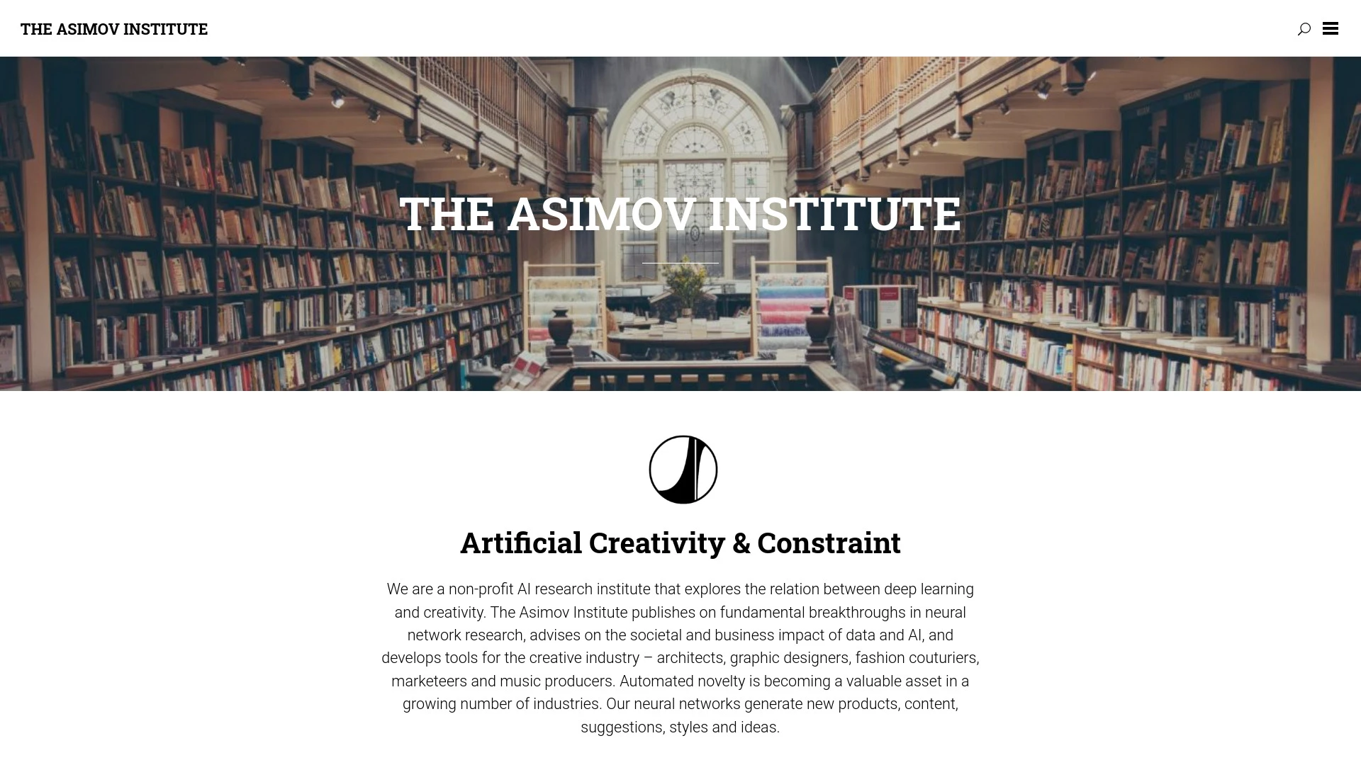 The Asimov Institute website preview