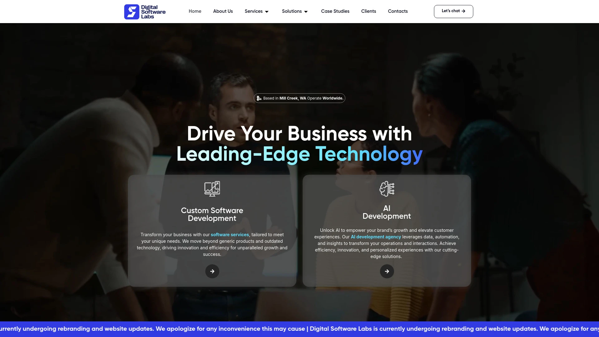 Digital Software Labs website preview