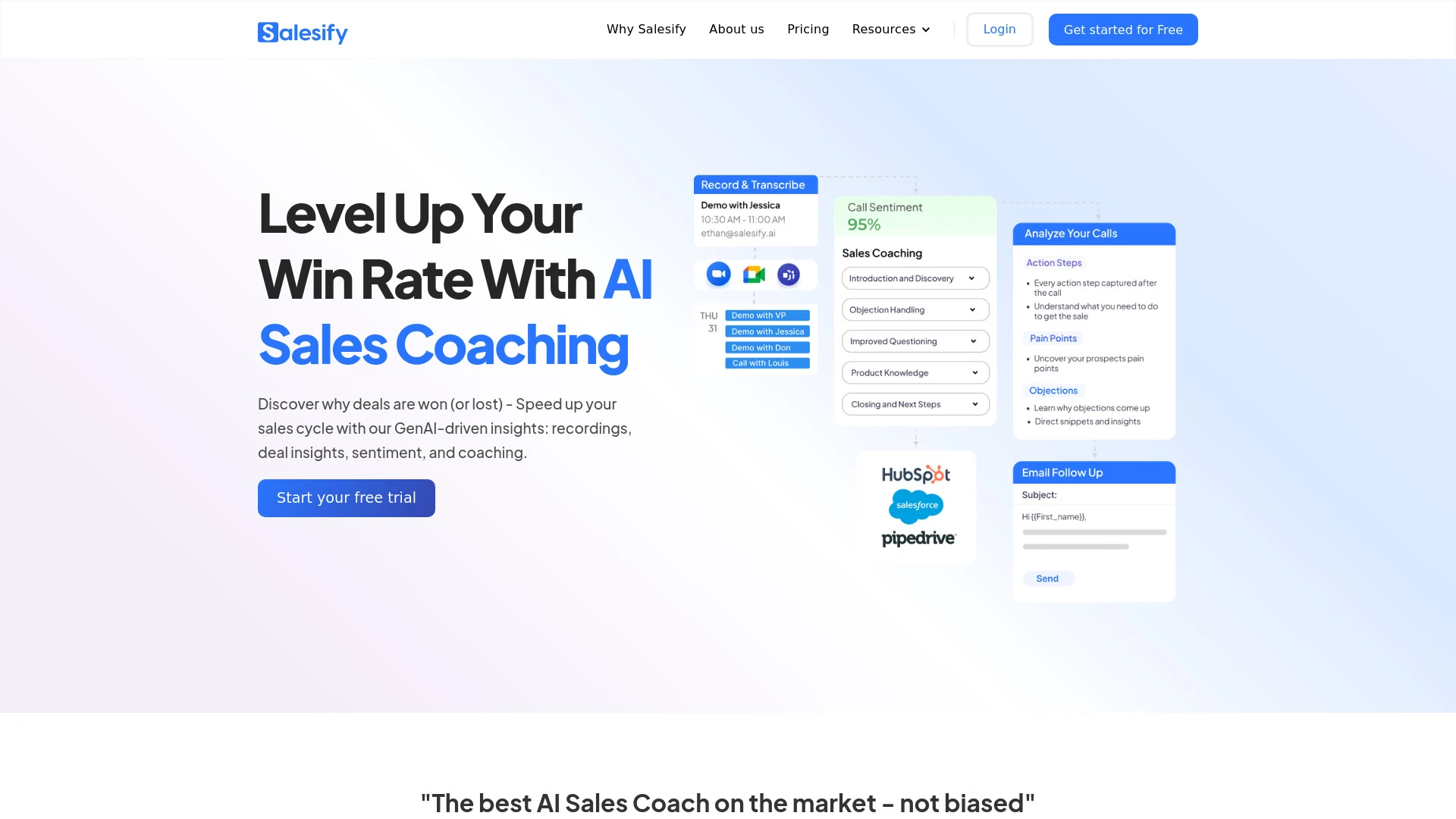 Salesify website preview