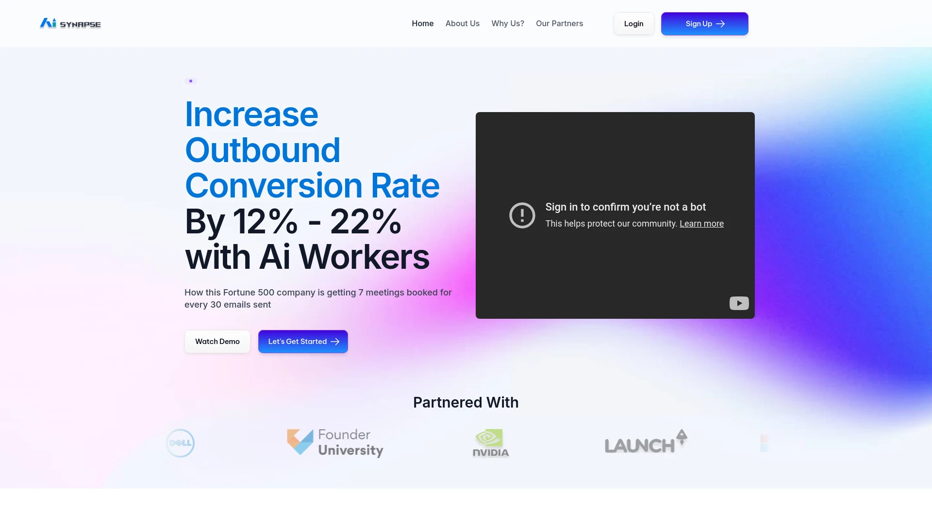 Ai Synapse website preview