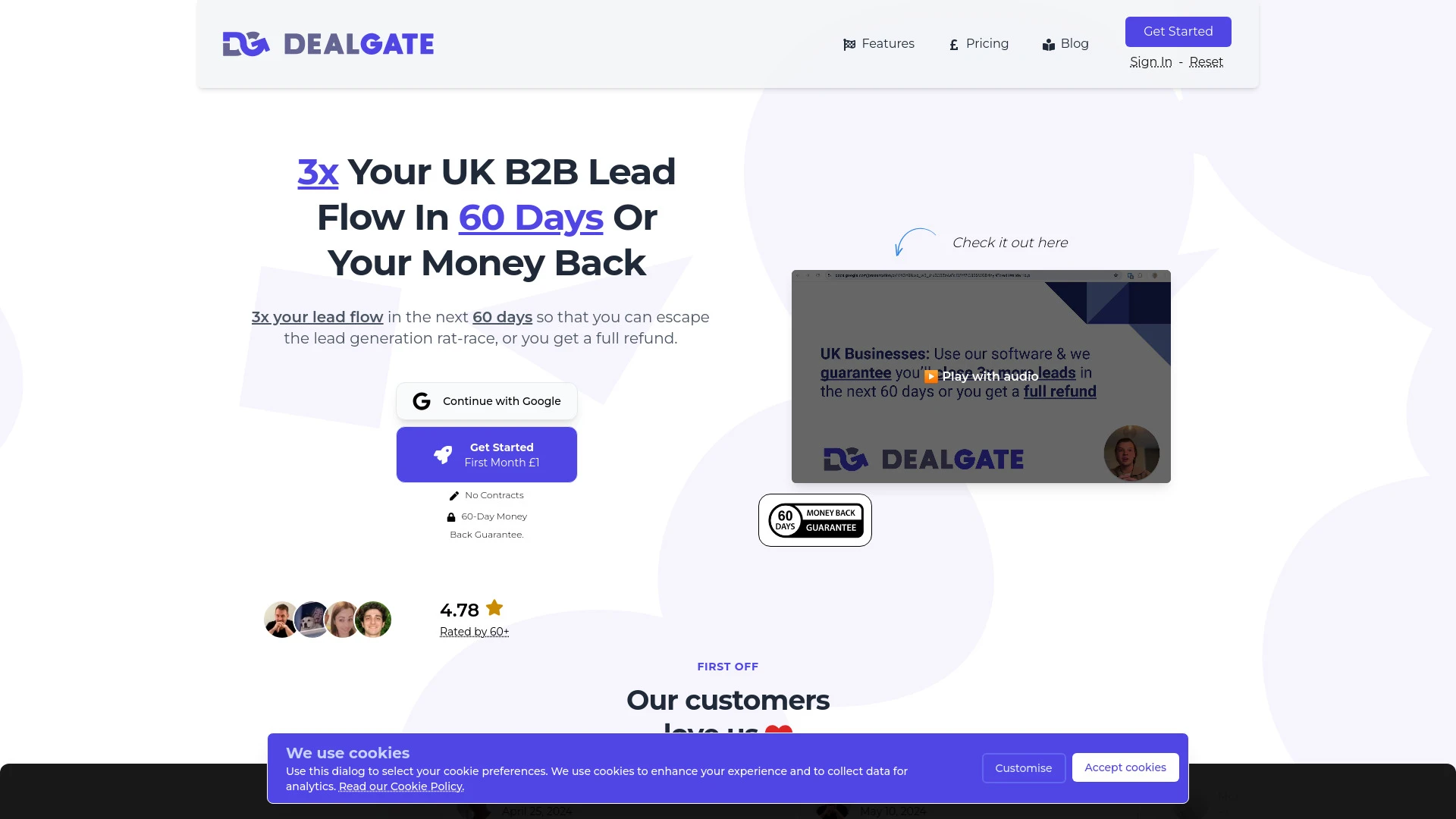 DealGate website preview