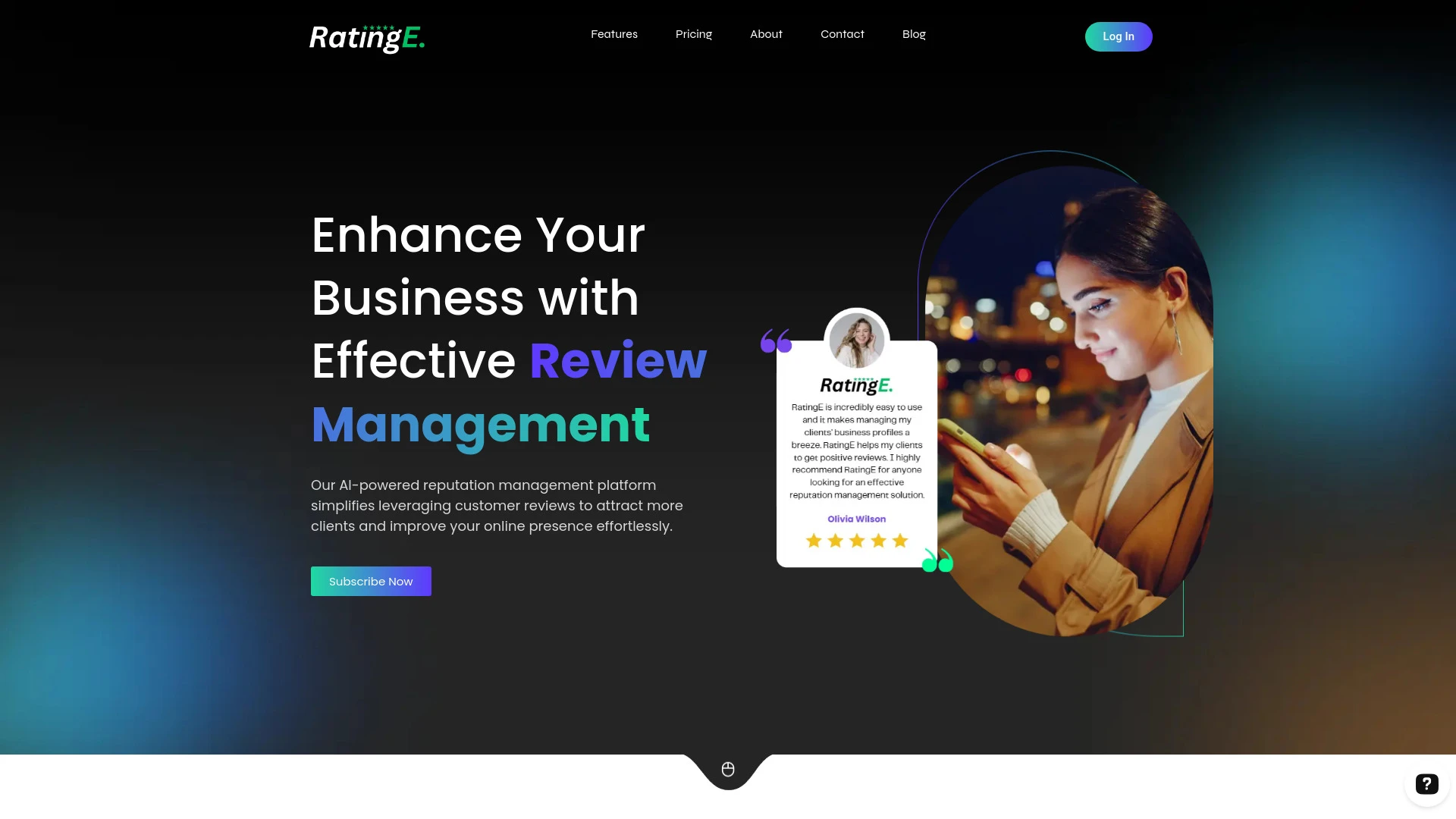 RatingE website preview