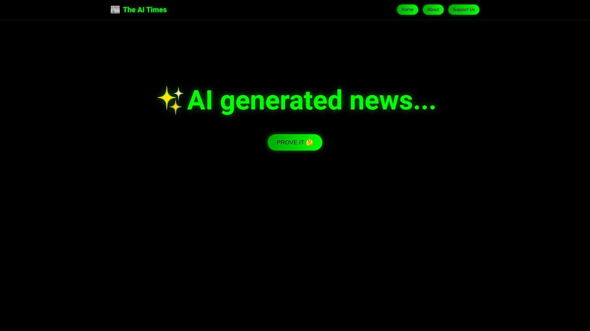 The AI Times website preview