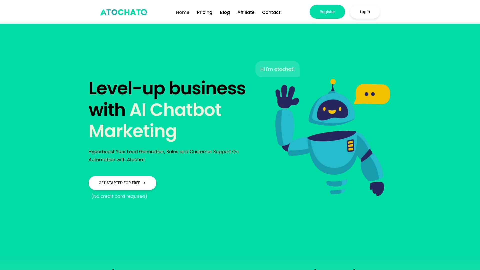 Atochat website preview