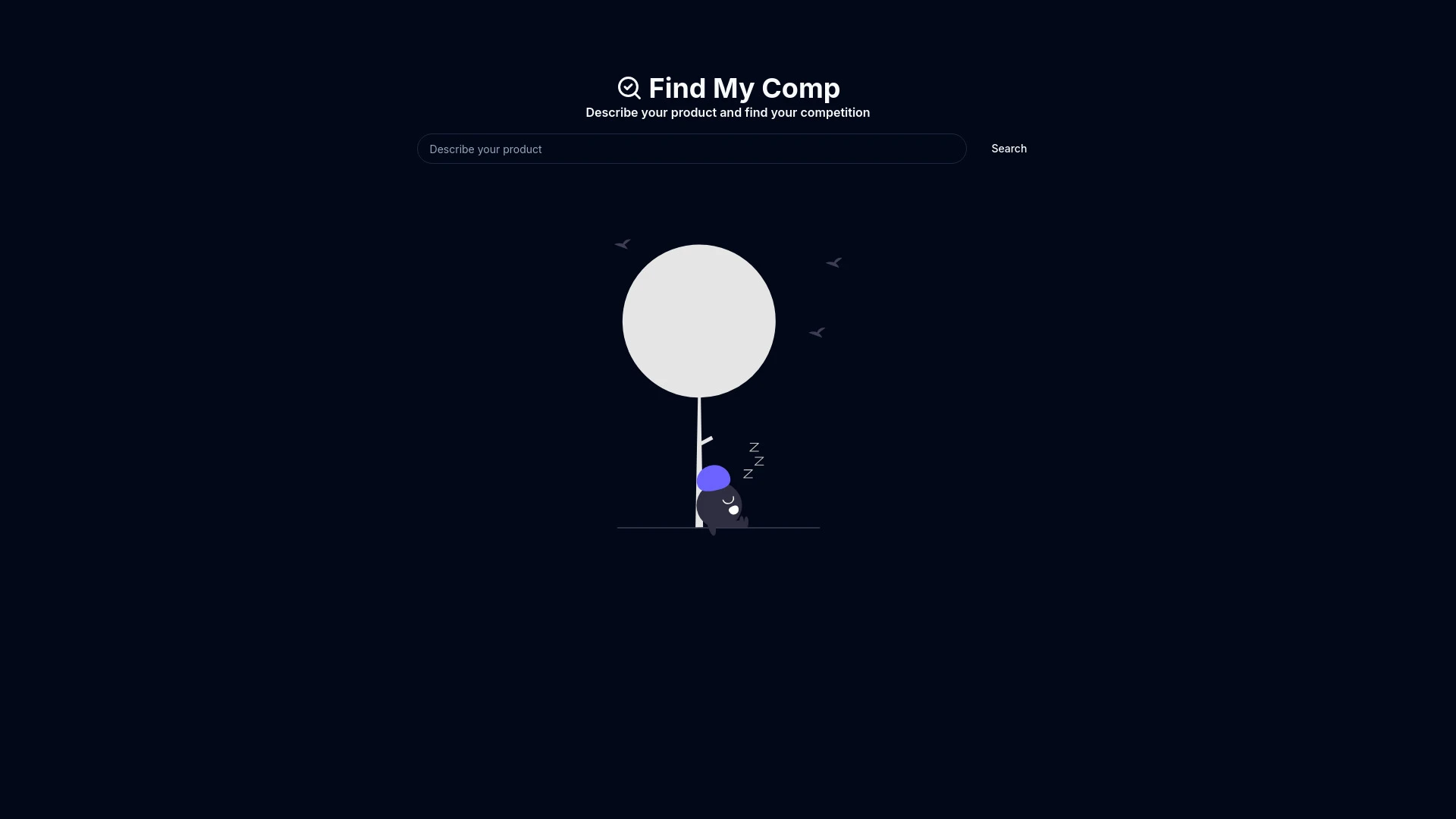 Find My Comp website preview