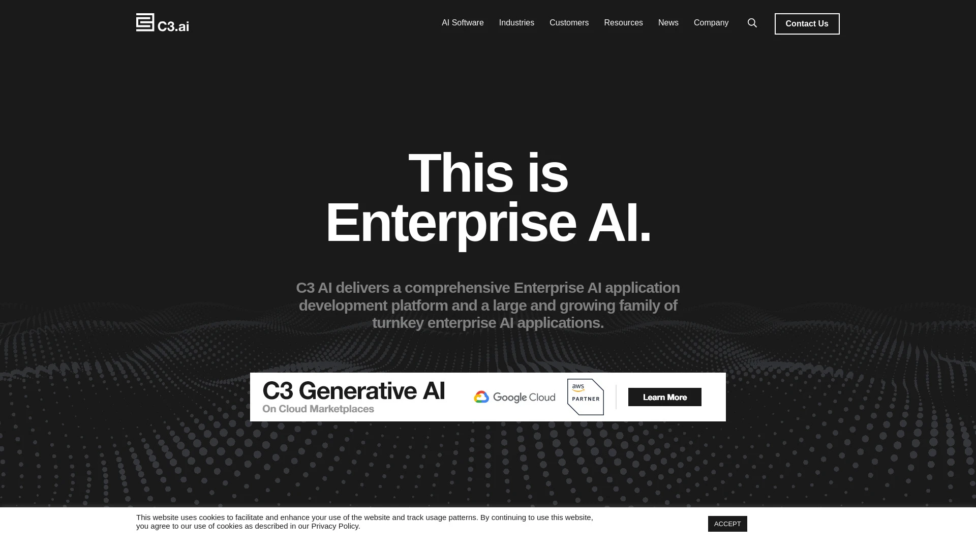 C3 AI - Enterprise AI website preview