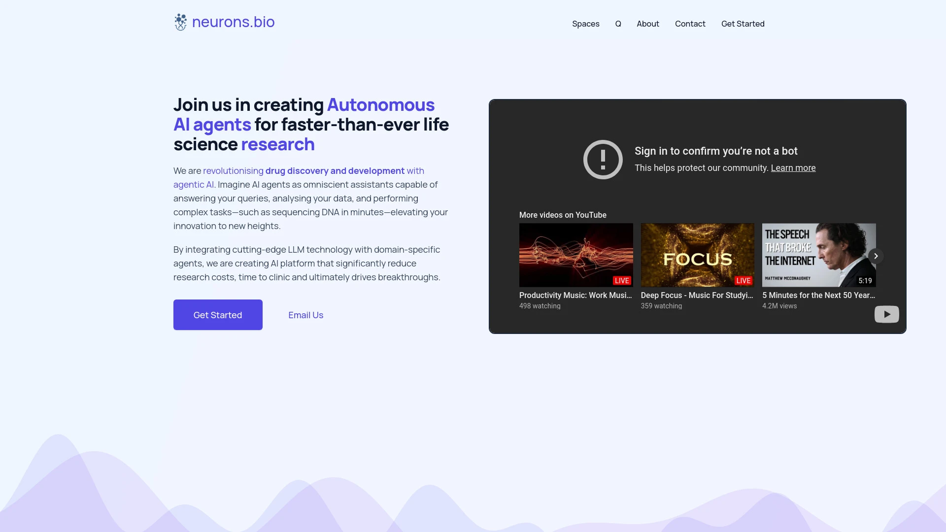 neurons.bio website preview