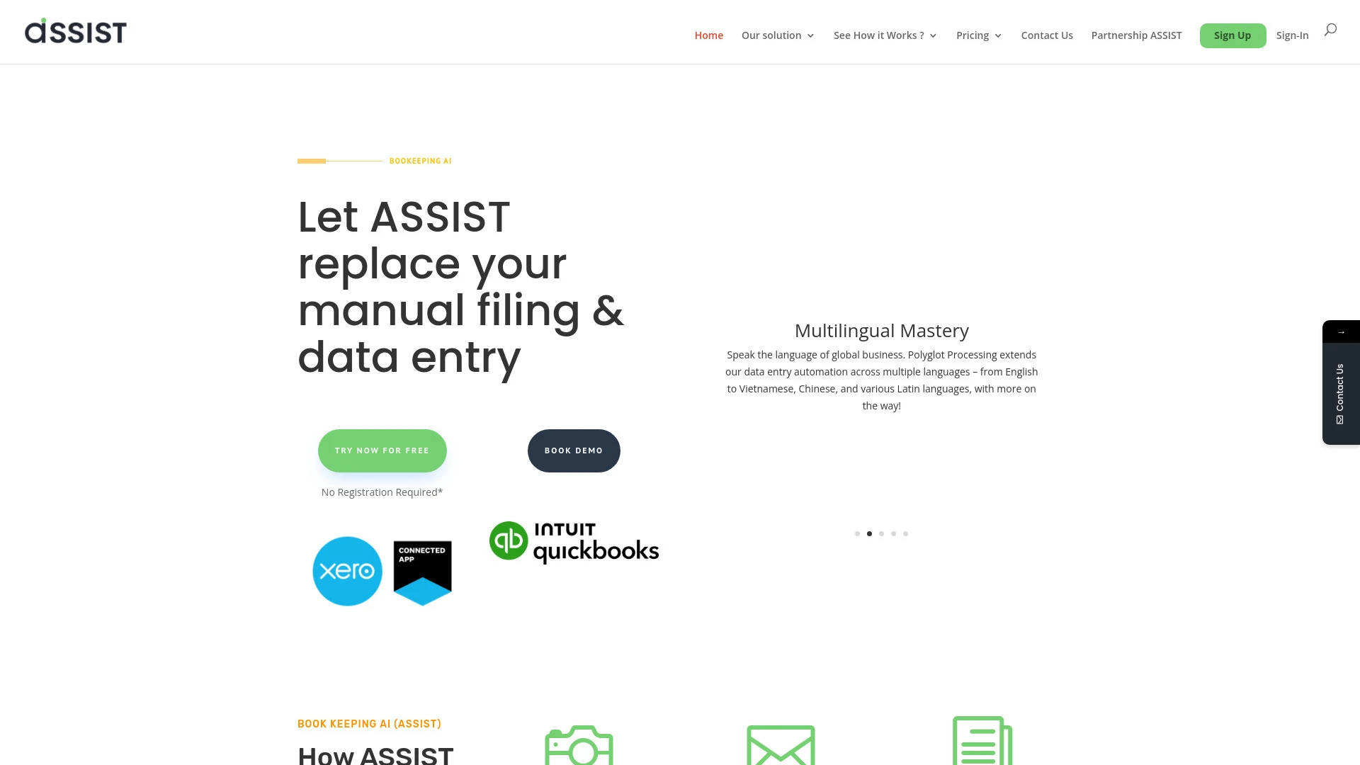 ASSIST Document Management Software website preview