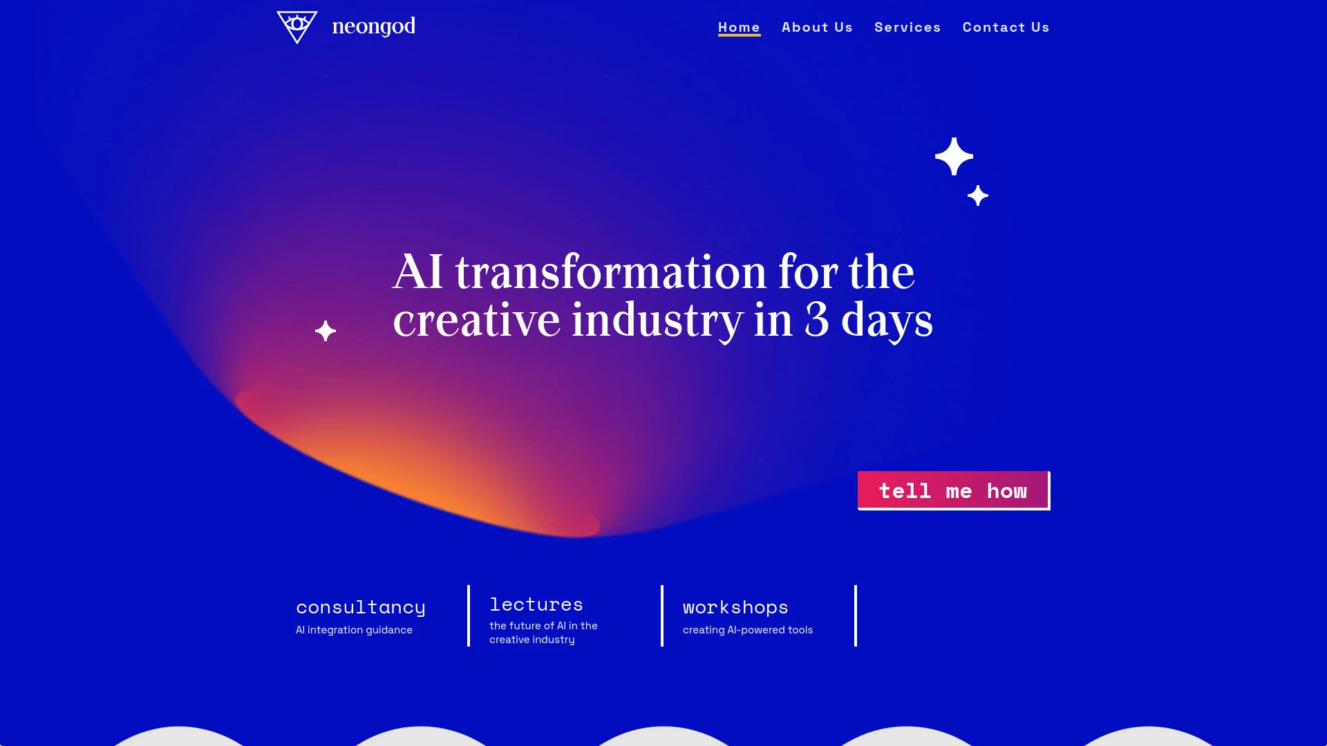 neongod.ai website preview