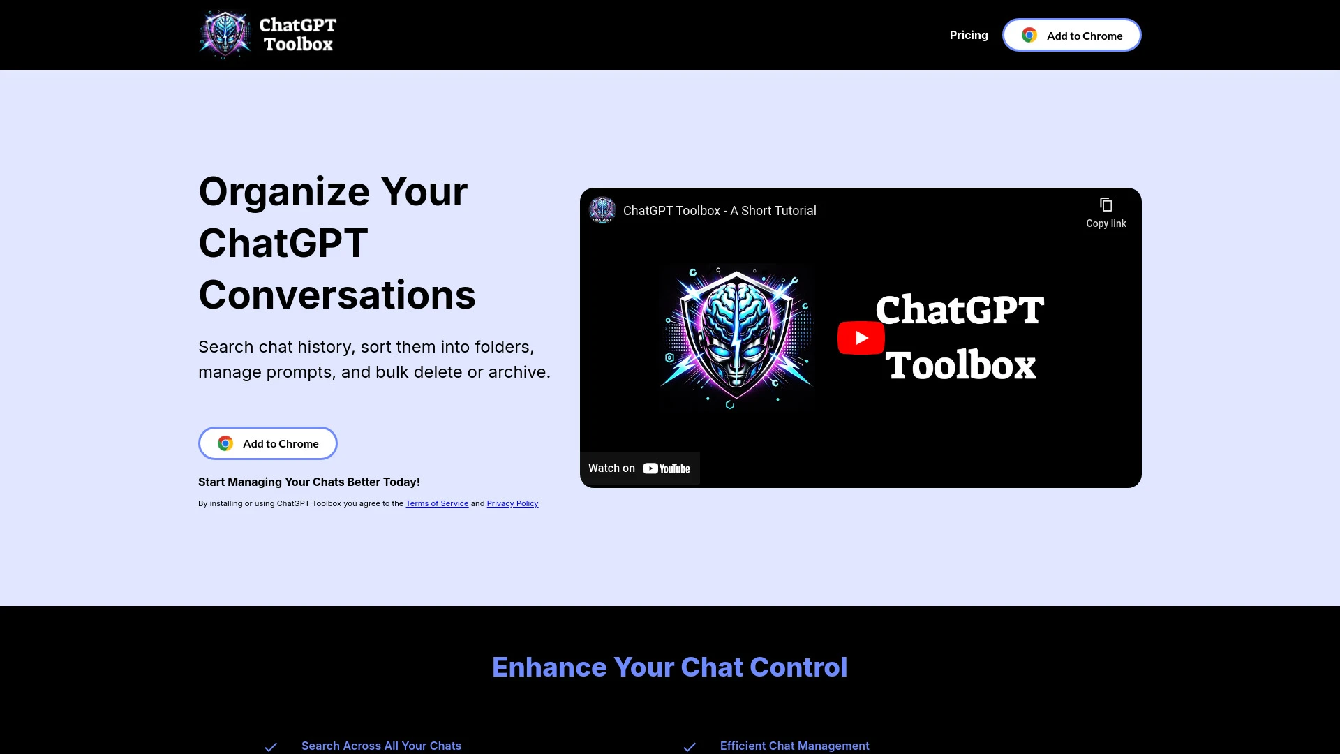 ChatGPT Toolbox website preview