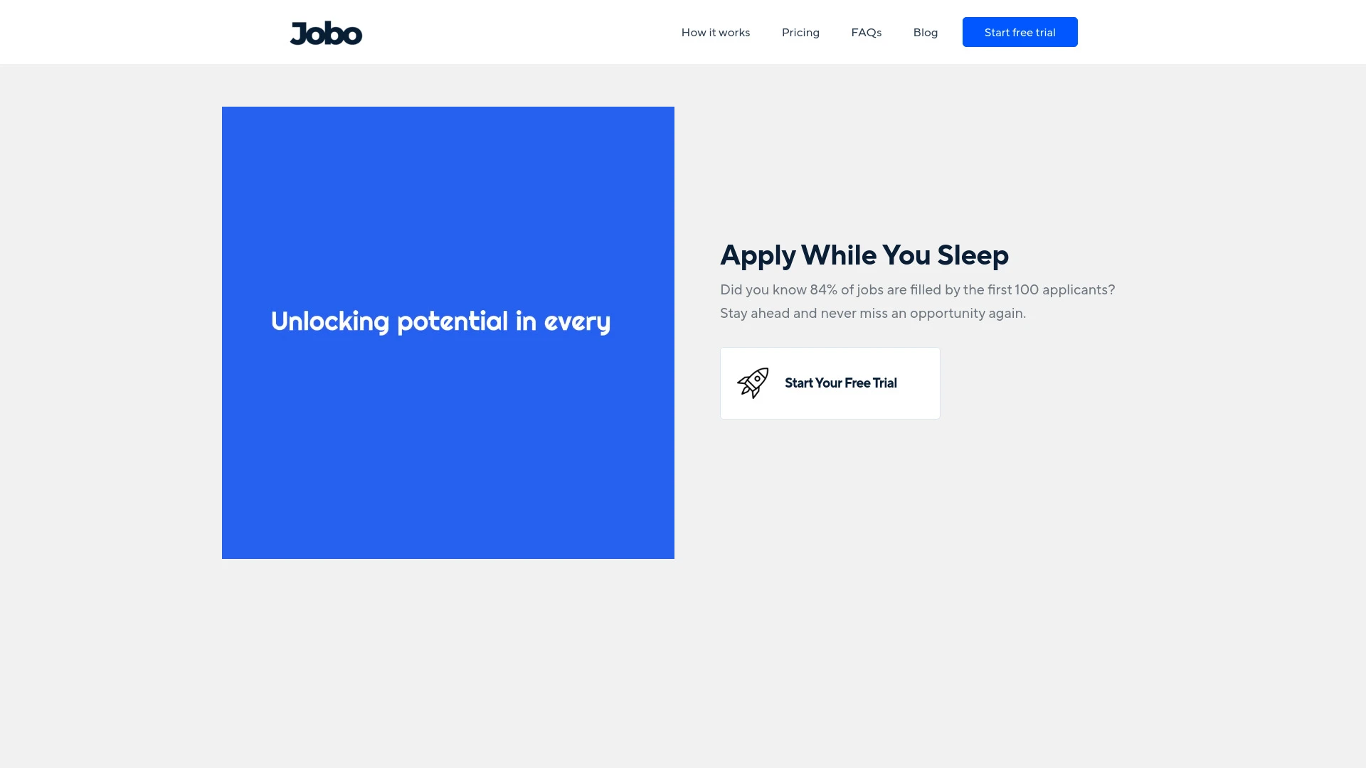 JOBO website preview