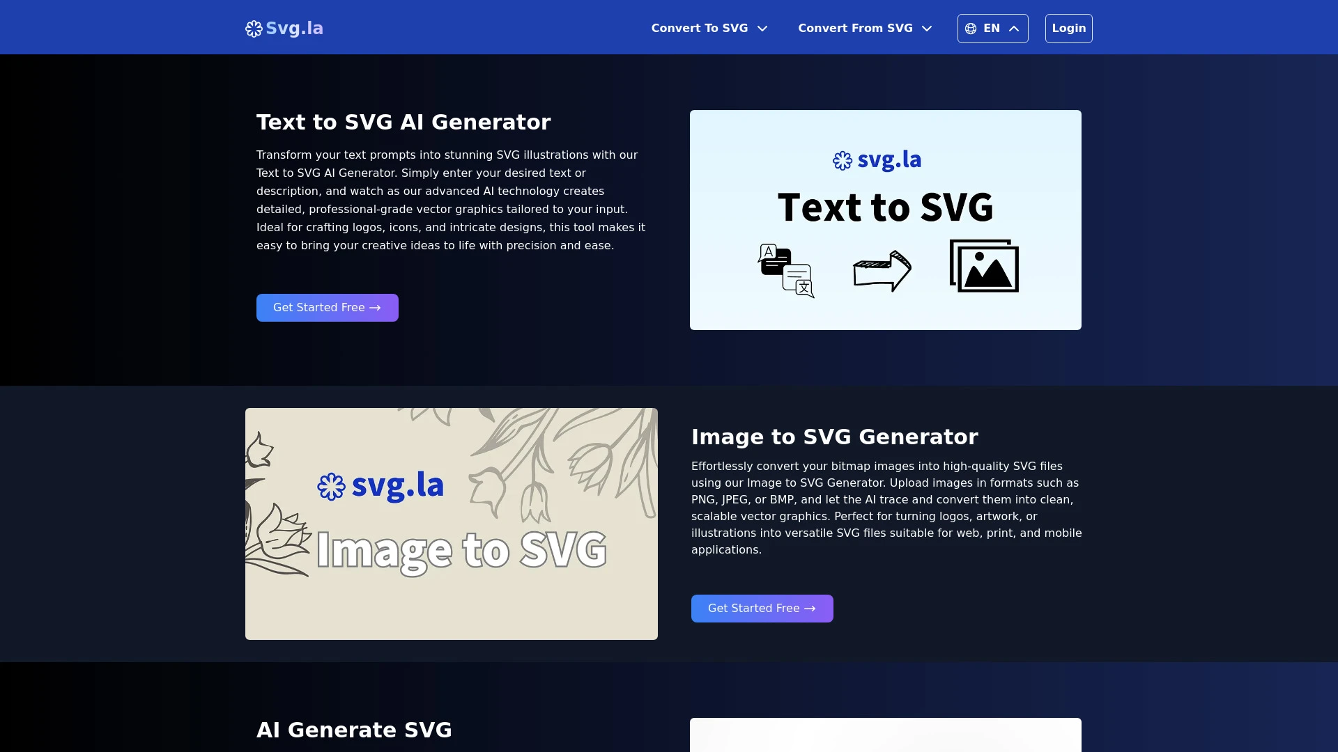 Svg.la website preview