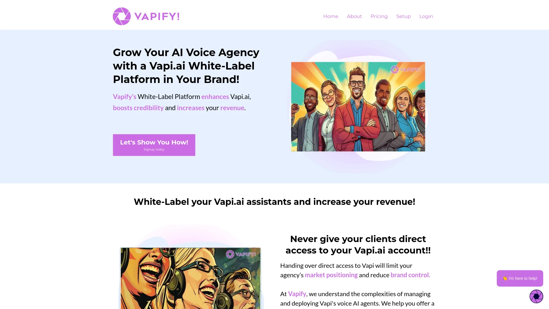 Vapify website preview