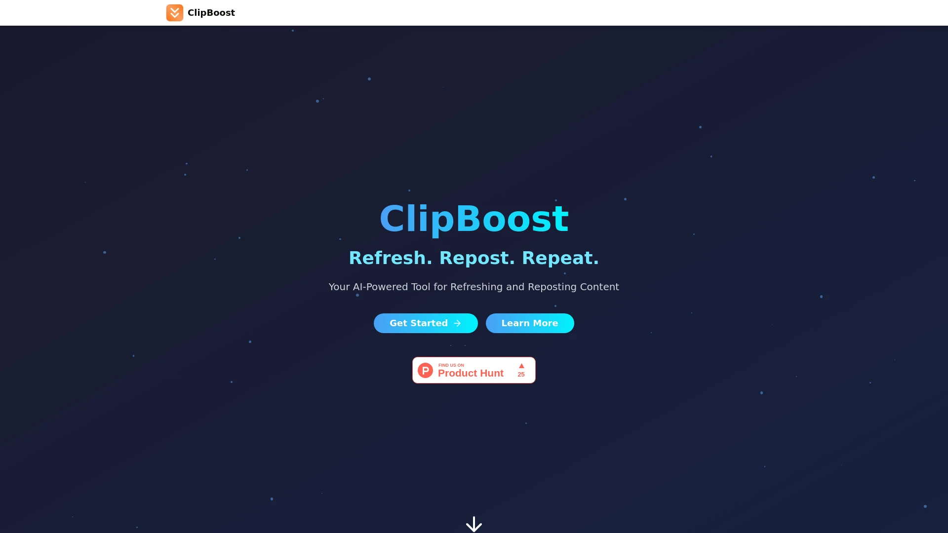 ClipBoost website preview