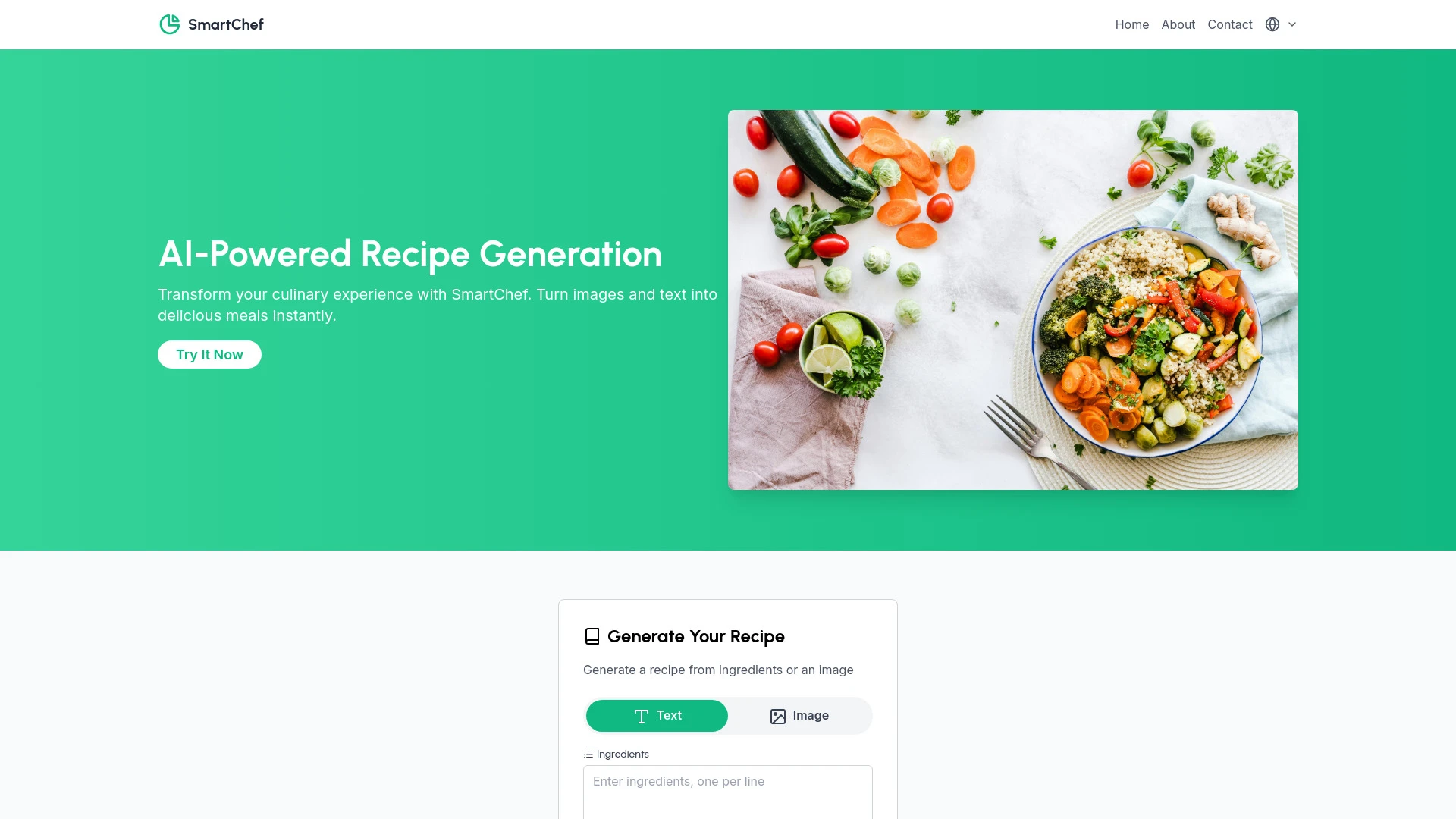 SmartChef website preview