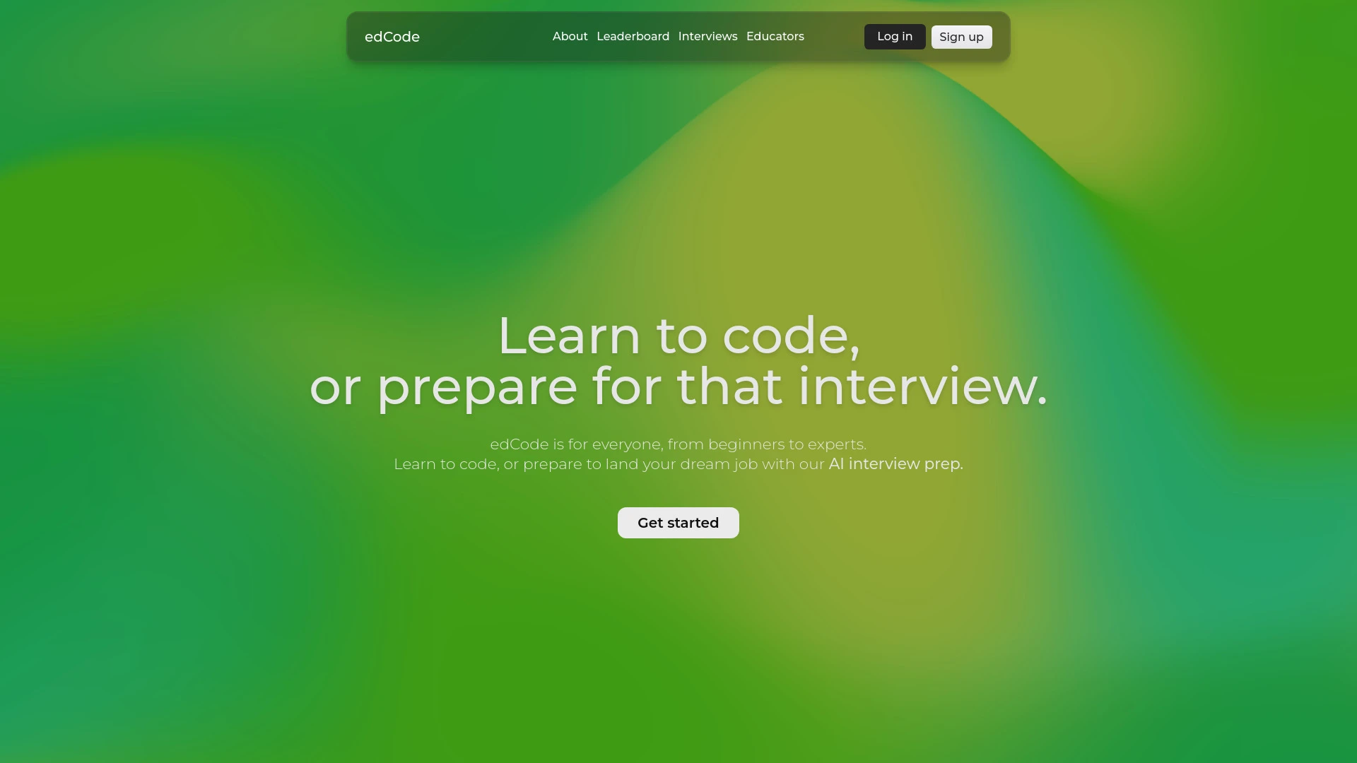 edCode website preview