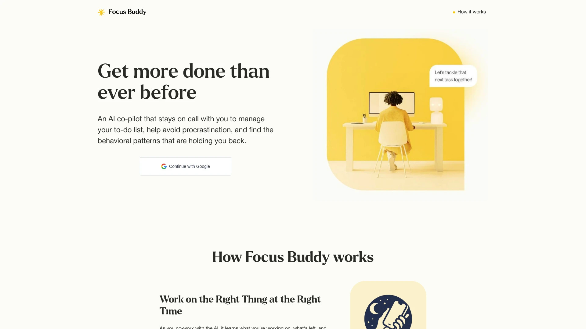 Focus Buddy website preview