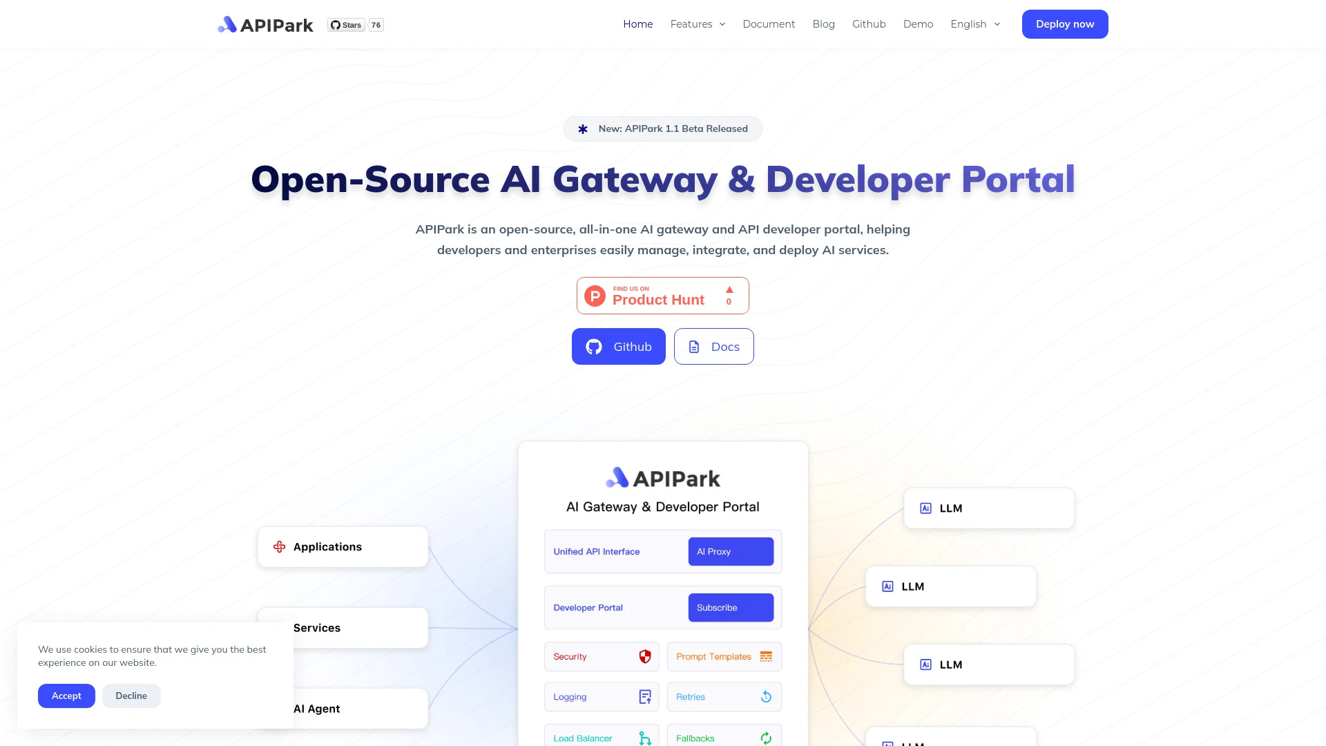 APIPark website preview