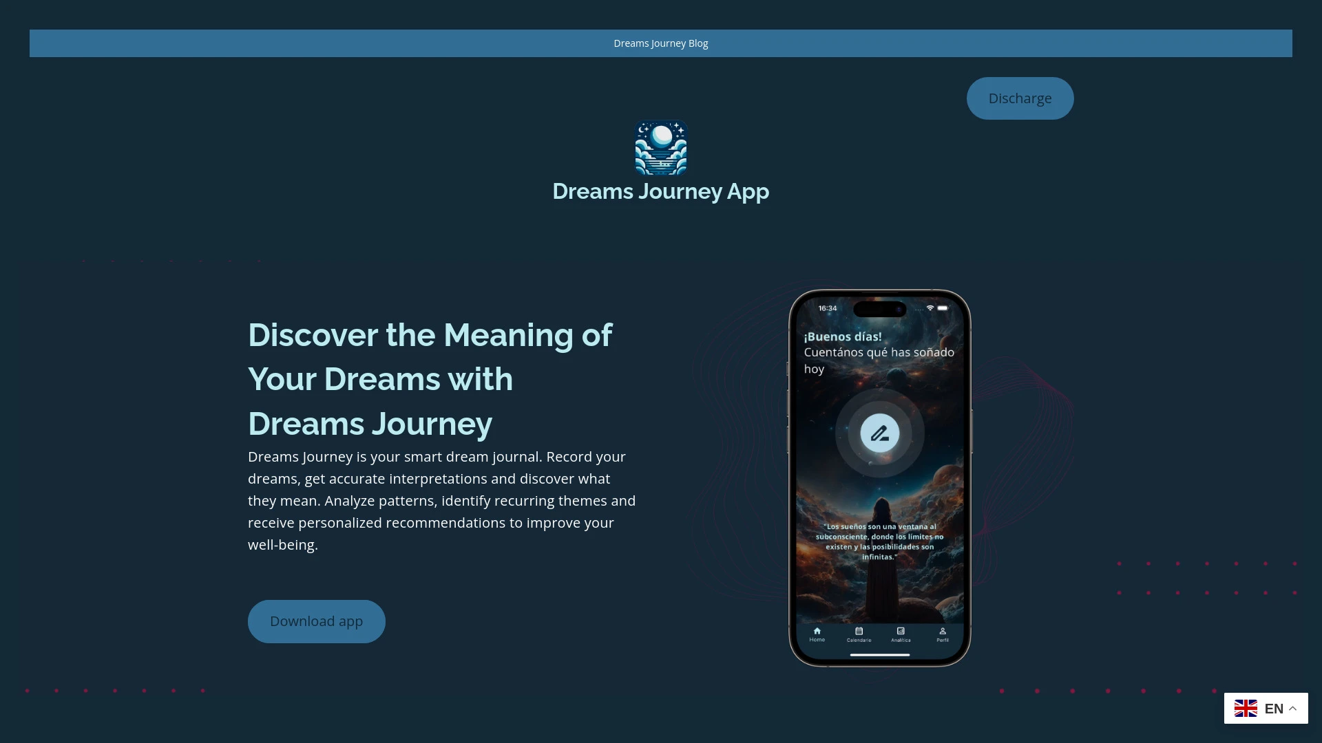 Dreams Journey website preview