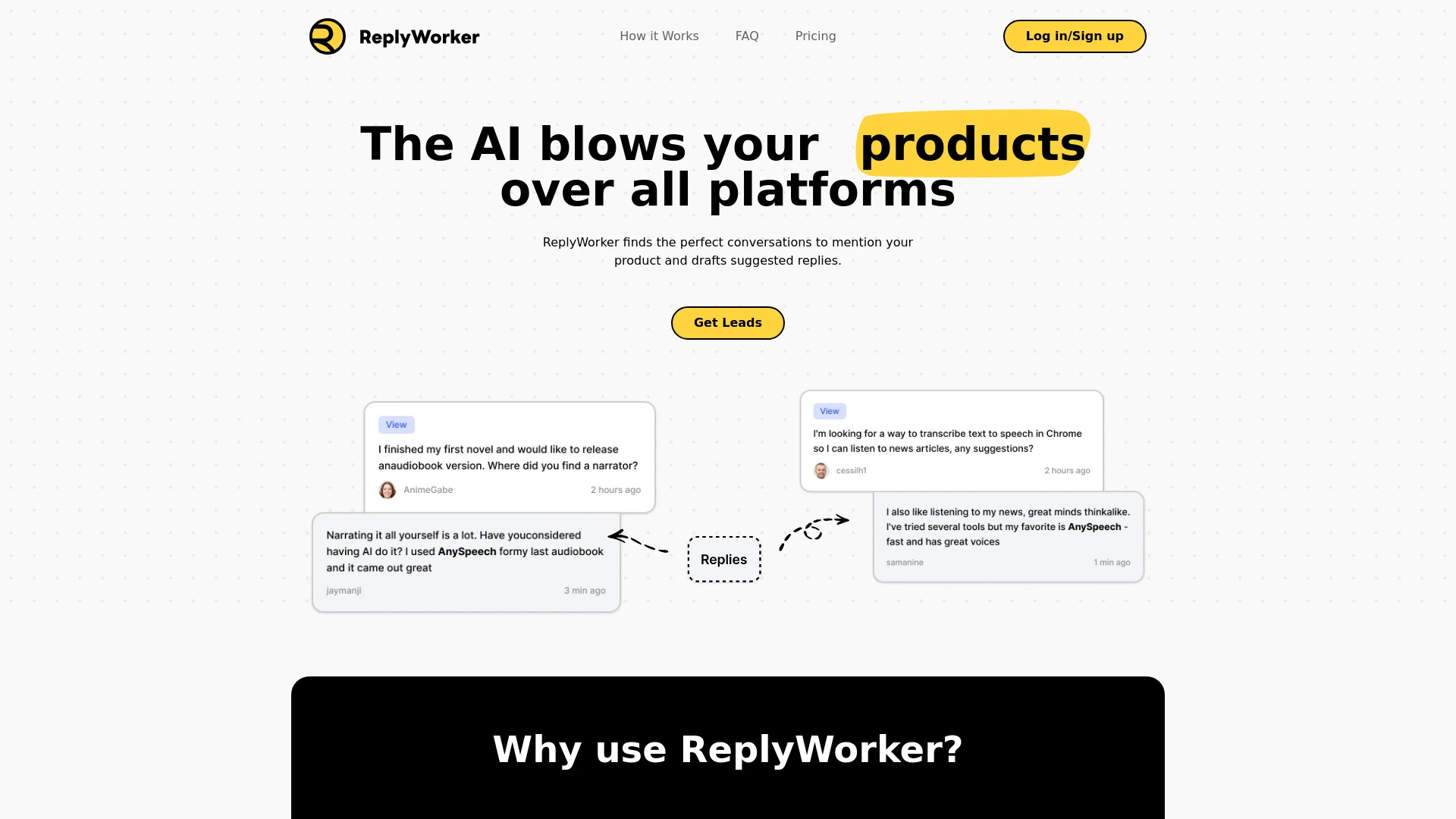 ReplyWorker website preview