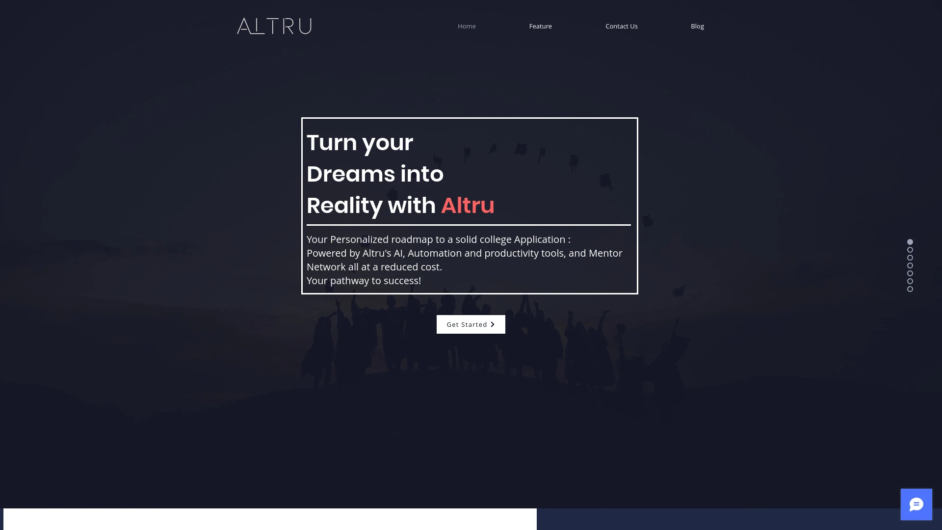 Altru AI website preview