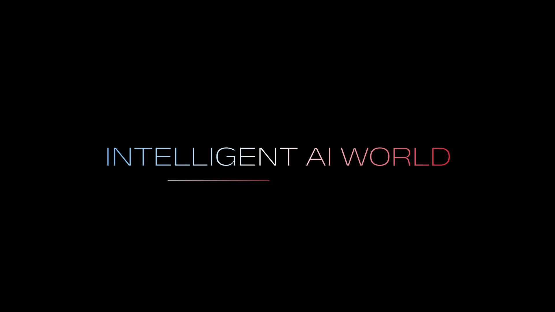 Intelligent AI World website preview